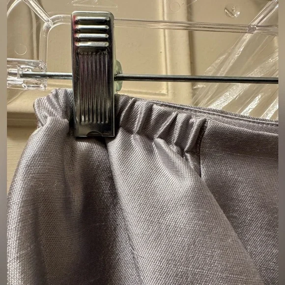 Talbots Elegant Gray Women's Skirt-Size 22w petite BNWT Silk/Wool - Picture 5 of 5